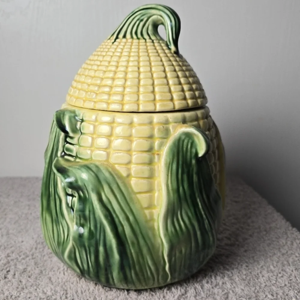 Vintage Stanford Ware #512 Corn Husk Corn Cob Cookie Jar